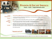 Tablet Screenshot of pension-spreeeck.de